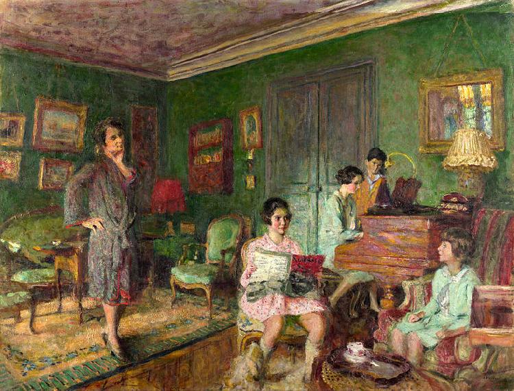 Edouard Vuillard Madame Andre Wormser and her Children Norge oil painting art